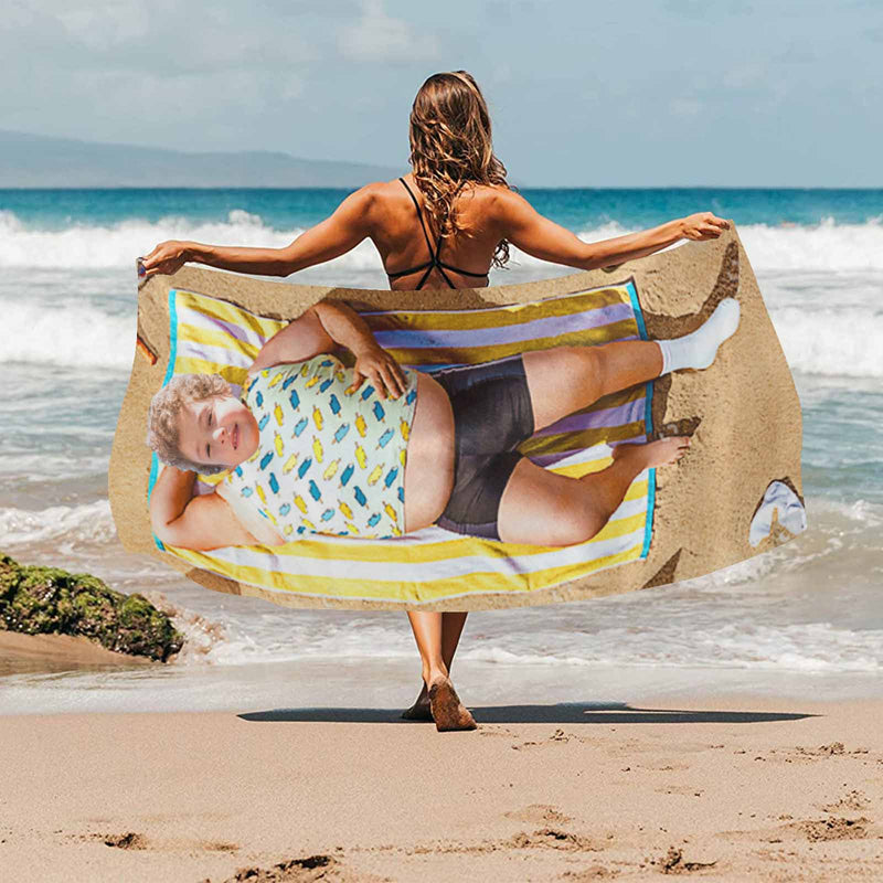 Custom Personalized Face Beach Towel The Best Gift For Funny People