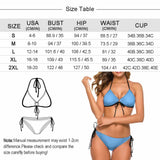 Custom Face American Flag Deep V Neck Fashion Bikini Personalized Bathing Suit Women's Two Piece Swimsuit Summer Beach Pool Outfits