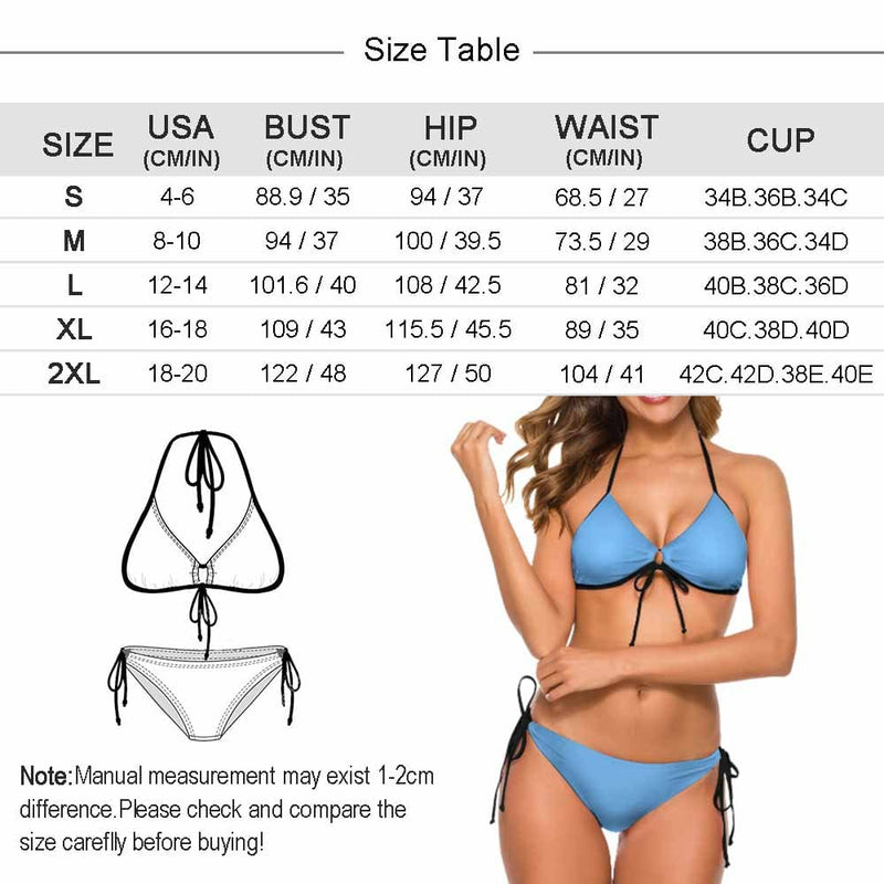 Custom Face Leopard Print Fashion Bikini Personalized Bathing Suit Women's Two Piece Swimsuit Summer Beach Pool Outfits