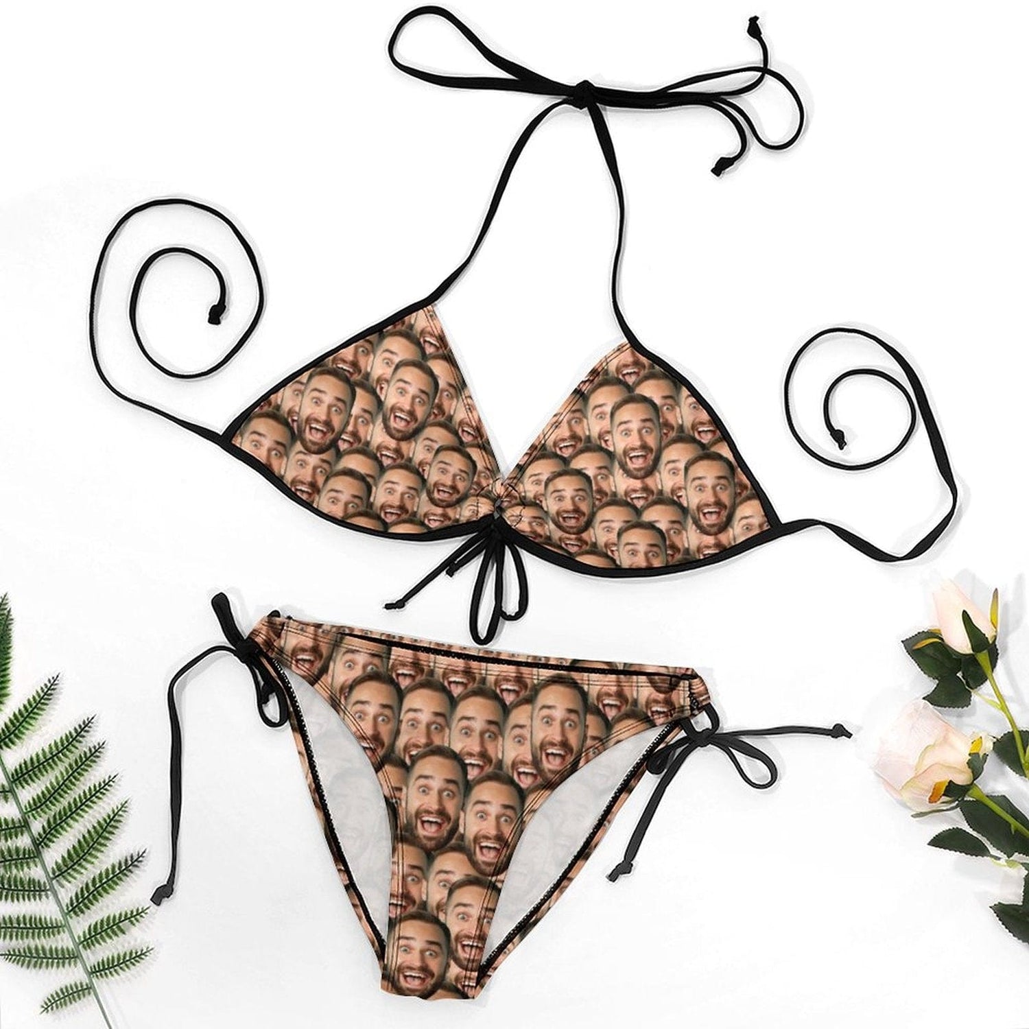 Custom Face Sexy Bikini Personalized Swimwear Women&