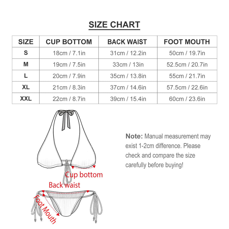 Custom Seamless Face Deep V Neck Tie Side Low Waisted Triangle Bikini Personalized Bathing Suit Women's Two Piece Swimsuit Summer Beach Pool Outfits