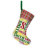 16.5in(L) Super Size-Custom Name Red Yellow Green Christmas Socks Flip Sequins Christmas Stocking