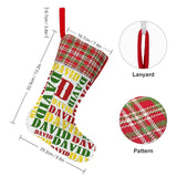 16.5in(L) Super Size-Custom Name Red Yellow Green Christmas Socks Flip Sequins Christmas Stocking