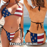 [Top Selling] #Summer Outfits #American Flag Style #Husband/Boyfriend Face On #Celebrate July Fourth - Personalized Face Women's Swimwear Bikini Swimsuit Beach Travel Boat Cruise Pool Party Outfits