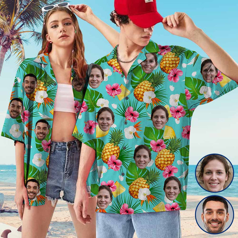 hawaiian shirt with face