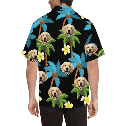 Personalized Couple Matching Hawaiian Shirts Custom Pet Face Couple Hawaiian Shirts