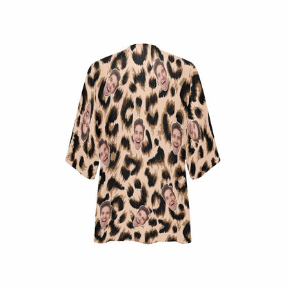 Custom Face Leopard Print Personalized Women&