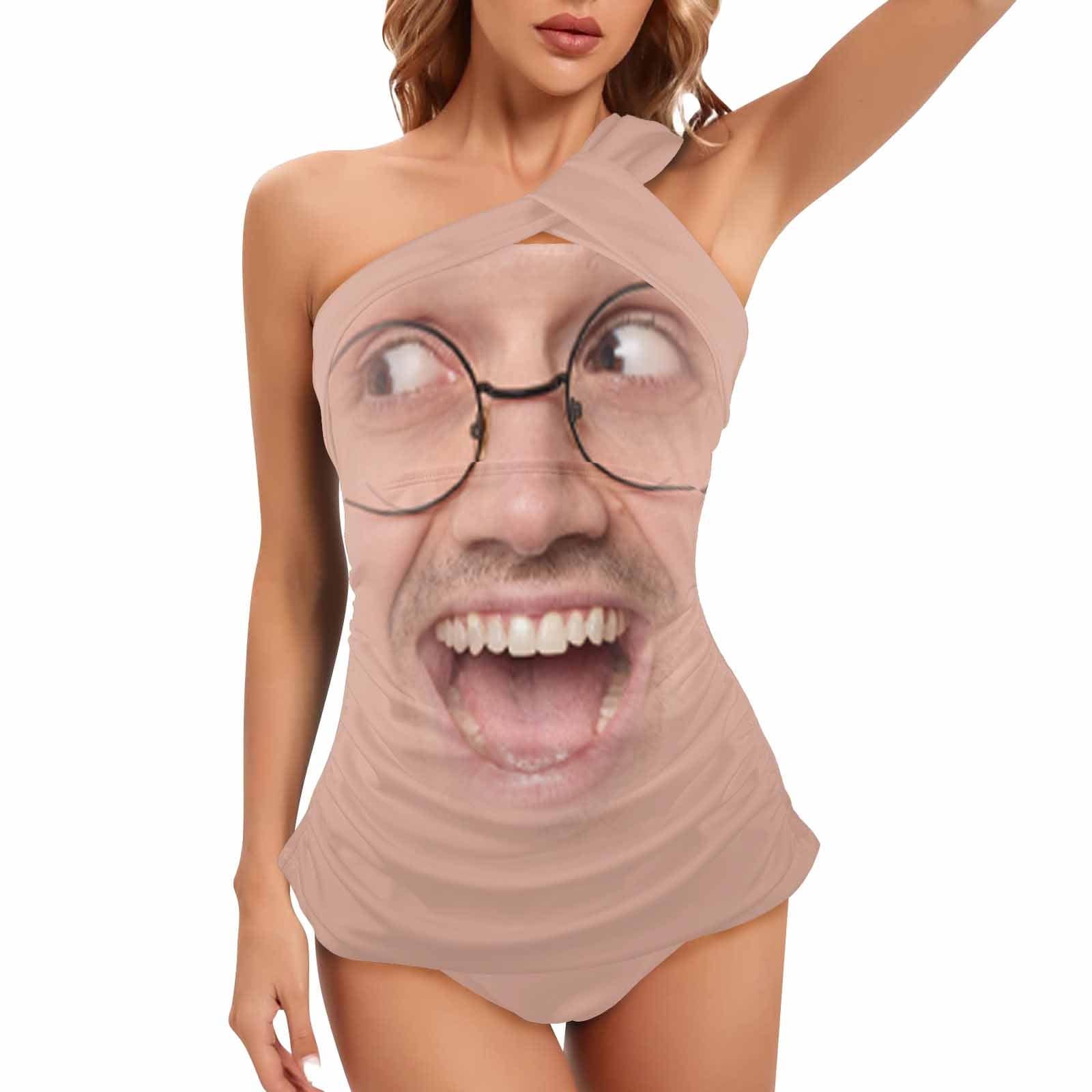 DstoryGifts 288613826712 Custom Face Swimsuit Tankini With Face Personalized Face Women&