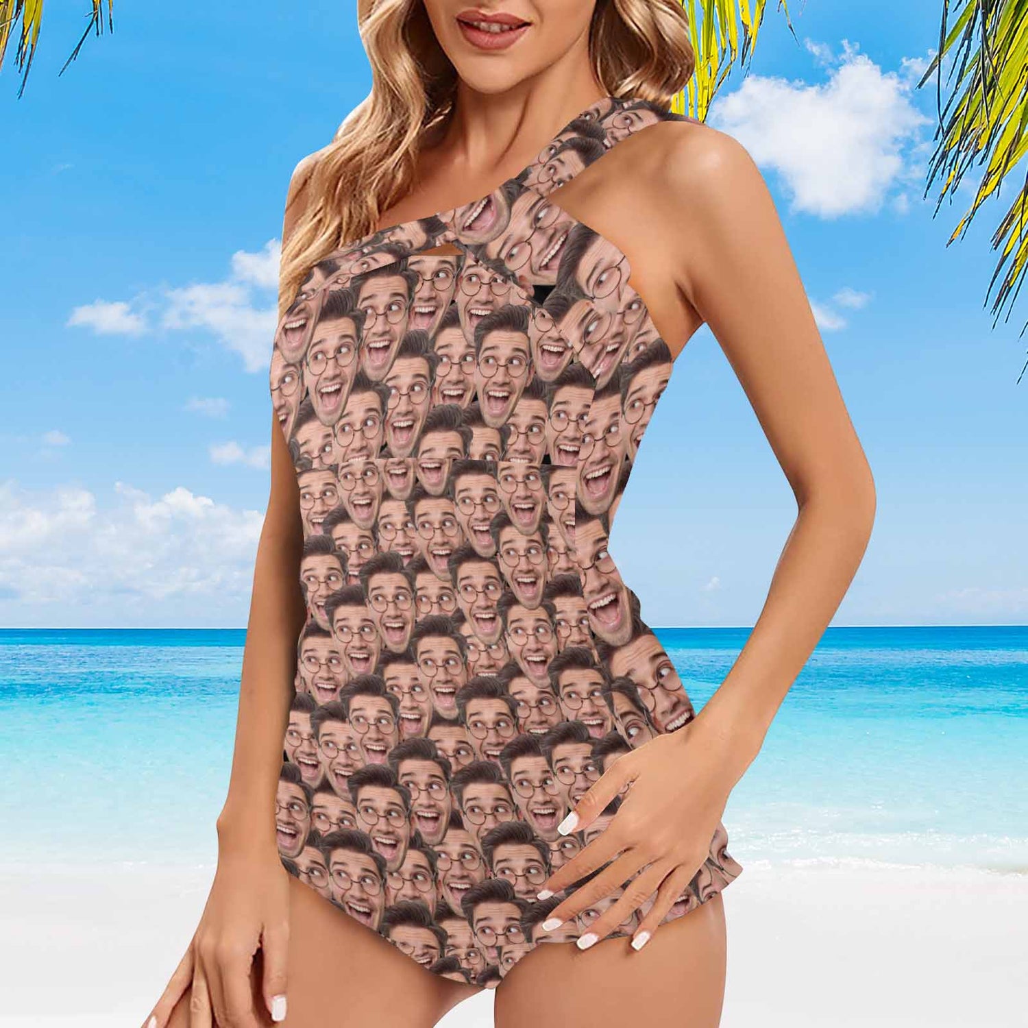 Dstorygifts Swimsuit_3P Custom Muti Face Swimsuit With Face Personalized Face Women&