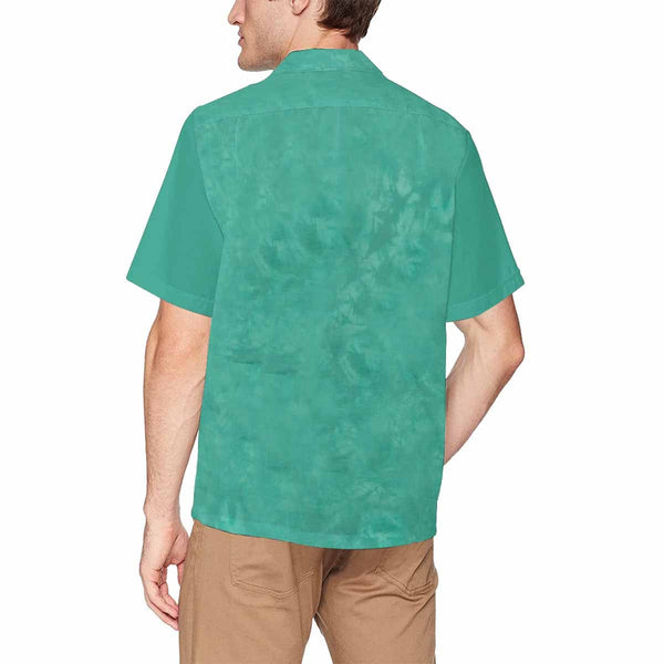 Custom Face Chameleon Hawaiian Shirt With Chest Pocket Personalized Aloha Shirt