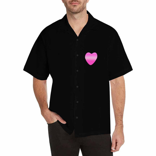 Custom Photo Text Pink Vintage Graphic 90s Hawaiian Shirt Personalized Aloha Shirt For Men