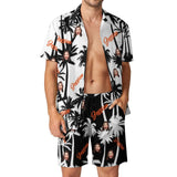 Custom Photo&Name Coconut Tree Hawaiian Set Summer Holiday Hawaiian Shirt & Shorts Set Add Your Own Custom Image Text