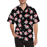 Custom Christmas Hawaiian Shirt with Face Christmas Red Personalized Photo Tropical Aloha Shirt for Husband/Boyfriend