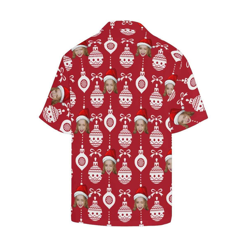 Hawaiian Shirts with Faces on Them Christmas Ball Personalized Aloha Shirt Birthday Anniversary Gift