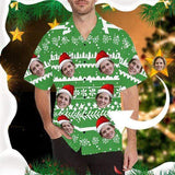 Custom Face Christmas Party Personalise Face Aloha Shirt Gift For Him Face Shirt Create Your Own Shirt Gift