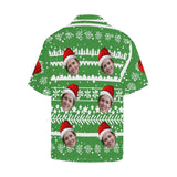 Custom Face Christmas Party Personalise Face Aloha Shirt Gift For Him Face Shirt Create Your Own Shirt Gift