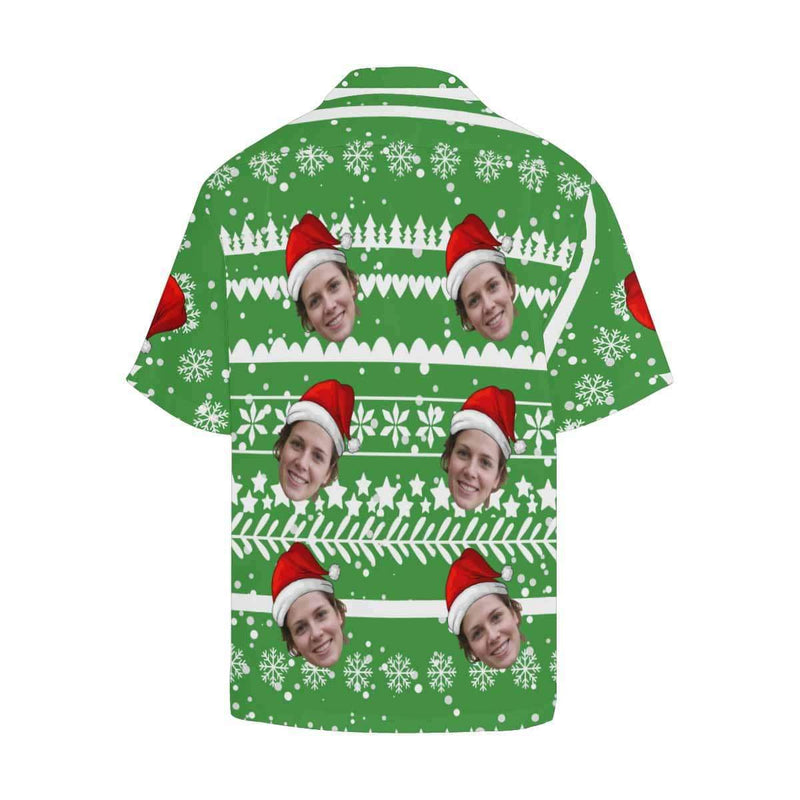 Custom Face Christmas Party Personalise Face Aloha Shirt Gift For Him Face Shirt Create Your Own Shirt Gift