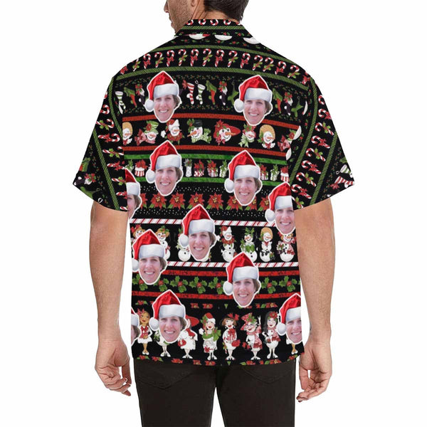Custom Face Hawaiian Shirt Design Your Own Hawaiian Shirt Christmas Snow Man Personalized Hawaiian Shirt