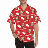 Custom Face Hawaiian Shirt Lover Custom Print Hawaiian Shirt Personalise Face Aloha Shirt Gift For Him