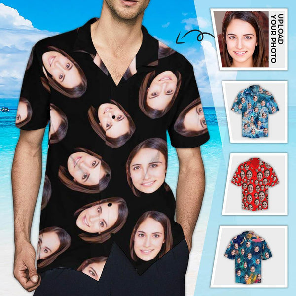 hawaiian shirt with face