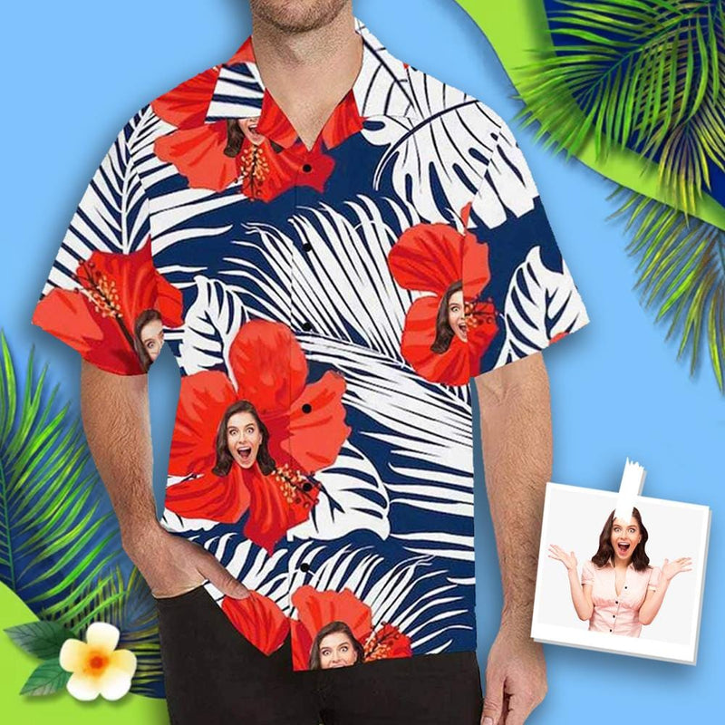 hawaiian shirt with face