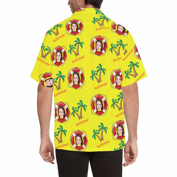 Custom Face Hawaiian Shirt Summer Customize Your Own Aloha Shirt Hawaiian Shirt With Face on It for Lover Gift