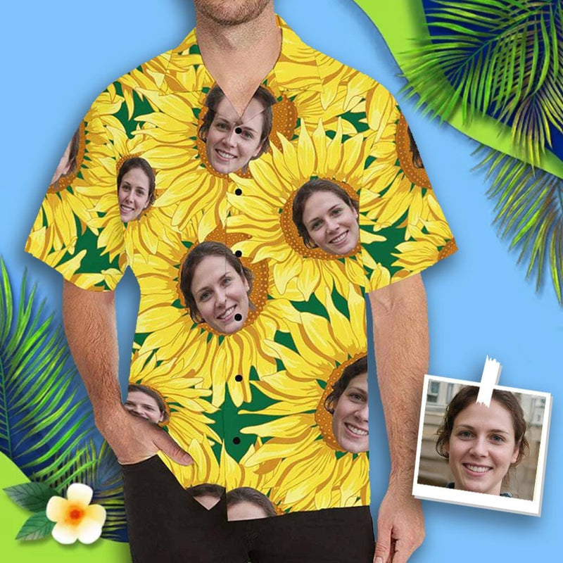 custom face hawaiian shirt