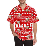 Custom Hawaiian Shirts with Face Snow Christmas Design Your Own Shirt Special Gift for Him