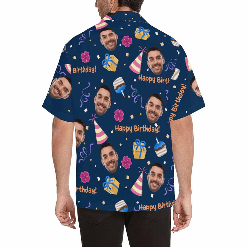 Custom Hawaiian Shirts with Faces on Them Gift Patterns Personalized Photo Face Shirt Aloha Shirt for Him