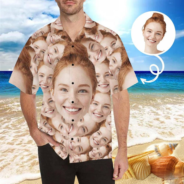 custom hawaiian shirts with face