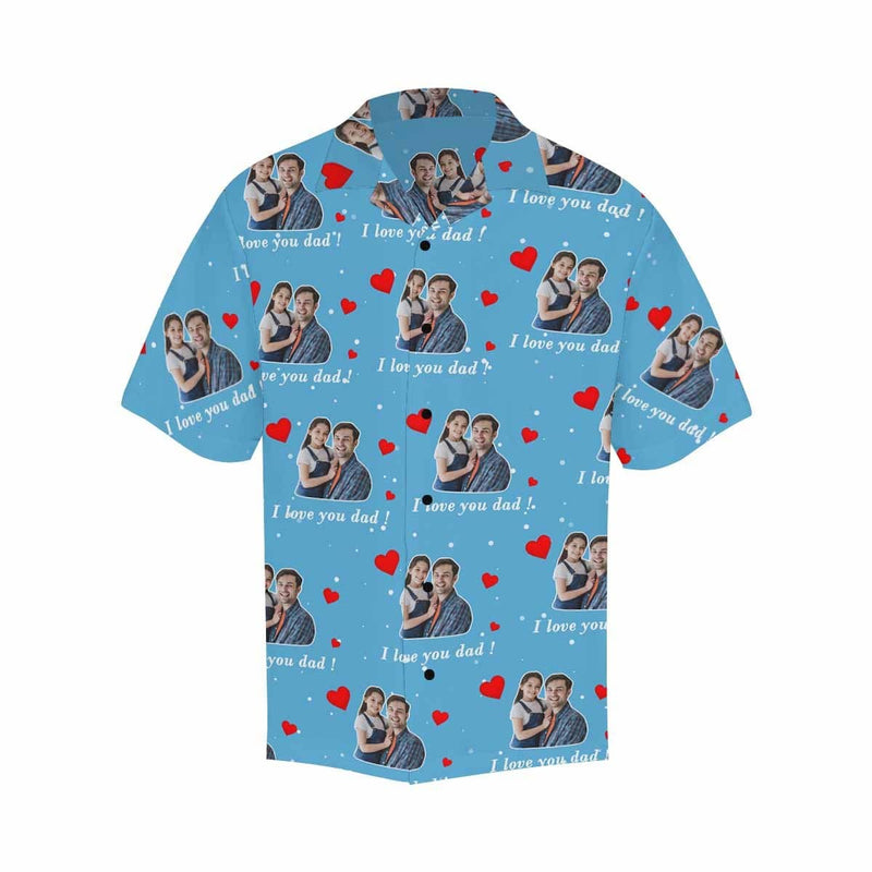 Custom Image Hawaiian Shirt with Photo Dad&Me Design Your Own Hawaiian Shirt for Husband/Boyfriend