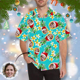 Custom Image Hawaiian Shirt with Photo Flower Pineapple Unisex & Teenage Hawaiian Shirt