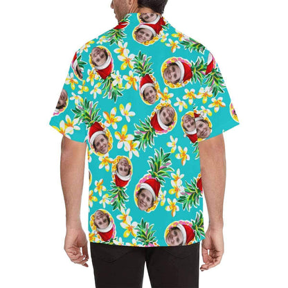 Custom Image Hawaiian Shirt with Photo Flower Pineapple Unisex &amp; Teenage Hawaiian Shirt