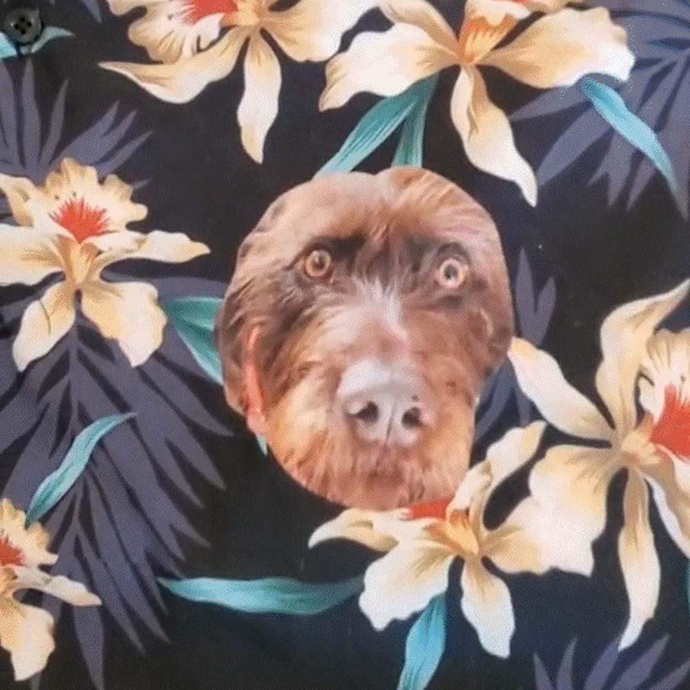 Custom Image Hawaiian Shirt with Photo Lily Flowers Unisex &amp; Teenage Create Your Own Hawaiian Shirt