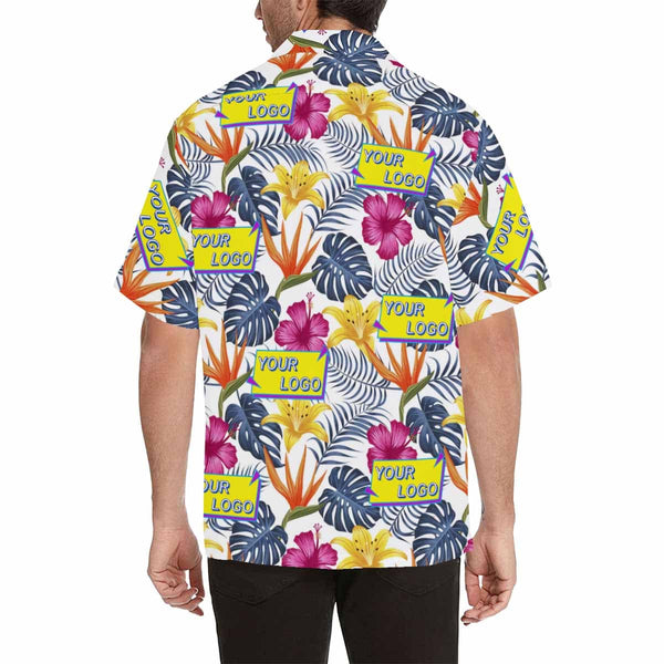 Custom Logo Hawaiian Shirts Seabed Custom All Over Print Hawaiian Shirt Personalized Photo Tropical Printing Aloha Shirt