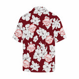 Custom Logo Hawaiian Shirts Sketch Flower Create Your Own Hawaiian Shirt Special Birthday Gift for Him