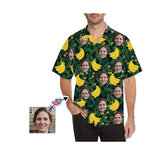 Custom Made Hawaiian Shirts with Face Banana Green Unique Design for Birthday Party Gift