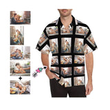 Custom Image Hawaiian Shirt with Photo Diamonds Tropical Aloha Shirt Birthday Vacation Party Gift for Him