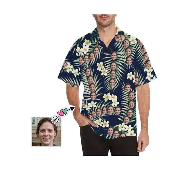 Custom Print Hawaiian Shirt Plants Personalized Hawaiian Shirts Create Your Own Aloha Shirt Birthday Party Gift for Him