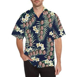 Custom Print Hawaiian Shirt with Face Flamingo Leaves Create Your Own Tropical Aloha Shirt Birthday Vacation Party Gift
