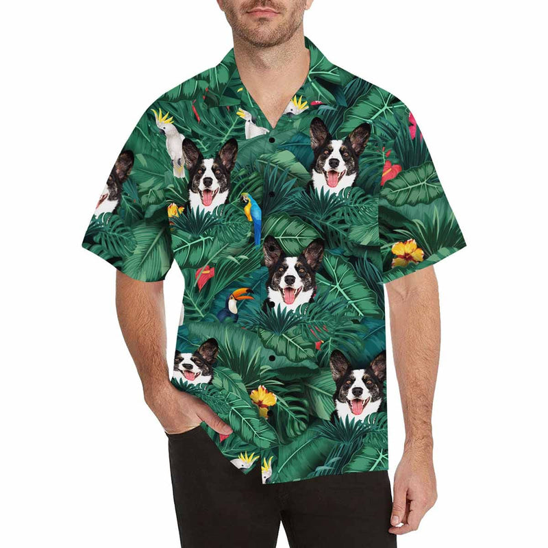 Custom Print Hawaiian Shirt with Face My Pet Design Your Own Unique Gift for Boyfriend/Husband