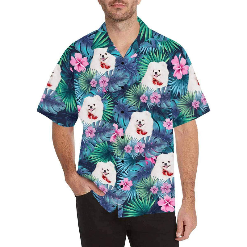 Custom Print Hawaiian Shirt with Face My Pet Design Your Own Unique Gift for Boyfriend/Husband