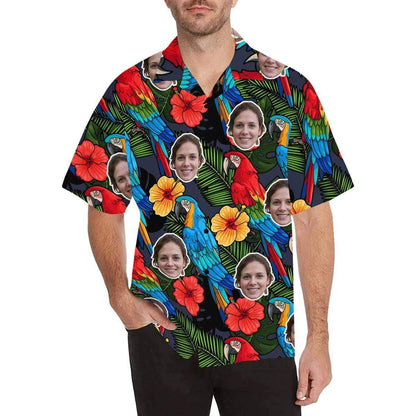 Design Your Own Hawaiian Shirt with Face Australia Flower Pineapple Aloha Shirt Birthday Vacation Party Gift