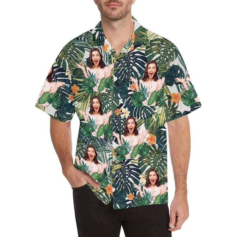 Design Your Own Hawaiian Shirt with Face Australia Flower Pineapple Aloha Shirt Birthday Vacation Party Gift