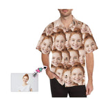 Custom Hawaiian Shirts with Photo Seamless Personalise Girlfriend Aloha Shirt Gift for Boyfriend/Husband