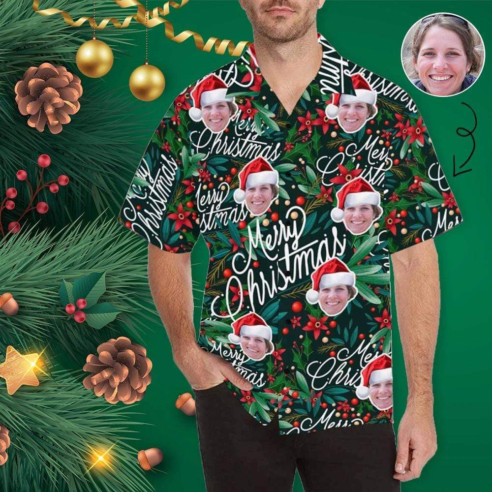 Hawaiian Shirts with Faces on Them Create Your Own Hawaiian Shirt Christmas Unisex &amp; Teenage Hawaiian Shirt