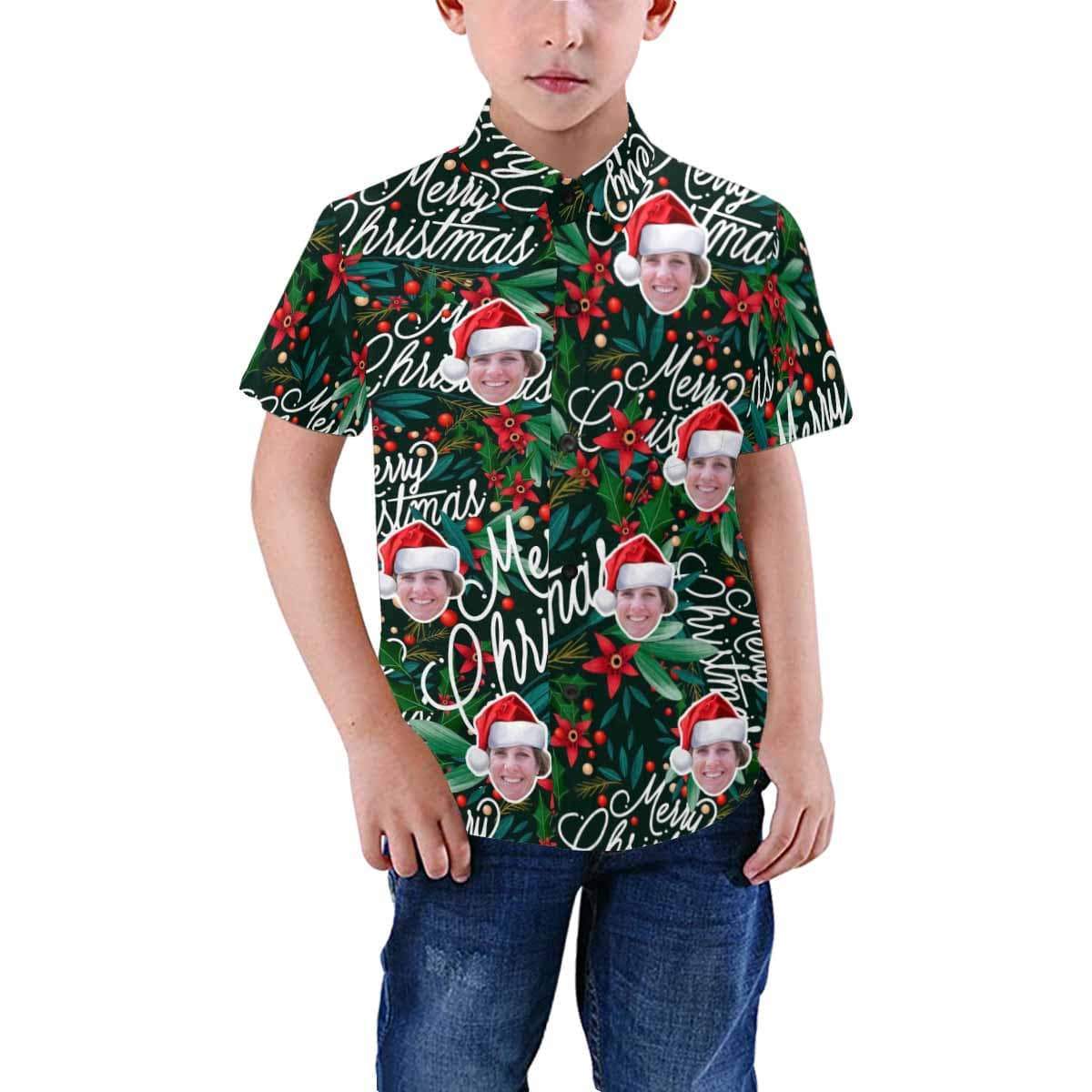 Hawaiian Shirts with Faces on Them Create Your Own Hawaiian Shirt Christmas Unisex &amp; Teenage Hawaiian Shirt