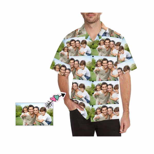 Hawaiian Shirts with Faces on Them Family Happiness Create Your Own Hawaiian Shirt Gift for Husband/Boyfriend