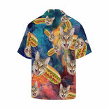 Hawaiian Shirts with Faces on Them Hamburger Create Your Own Aloha Shirt Tropical Aloha Shirt Birthday Vacation Party Gift