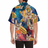 Hawaiian Shirts with Faces on Them Hamburger Create Your Own Aloha Shirt Tropical Aloha Shirt Birthday Vacation Party Gift